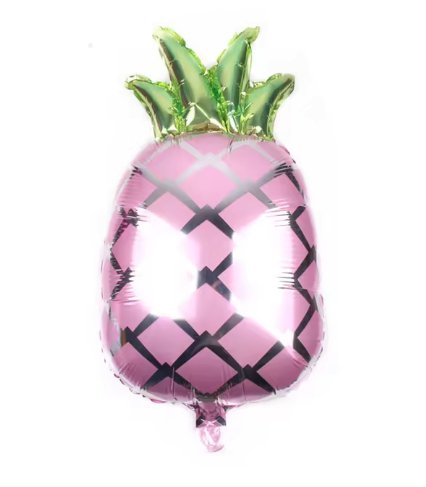 Tropical Pink Pineapple Mylar Foil Balloon (18 Inches)