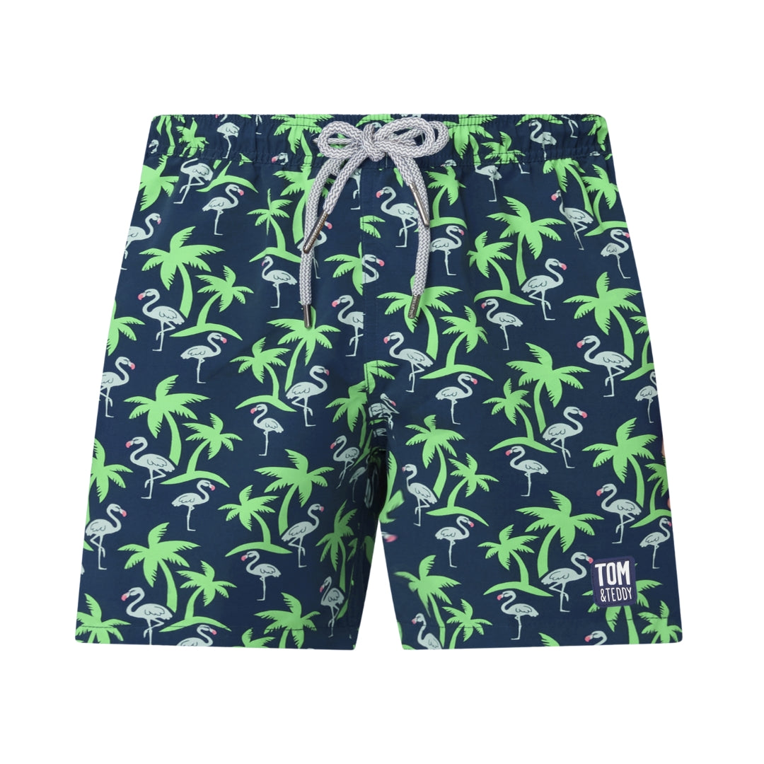 Navy & Green Tropics