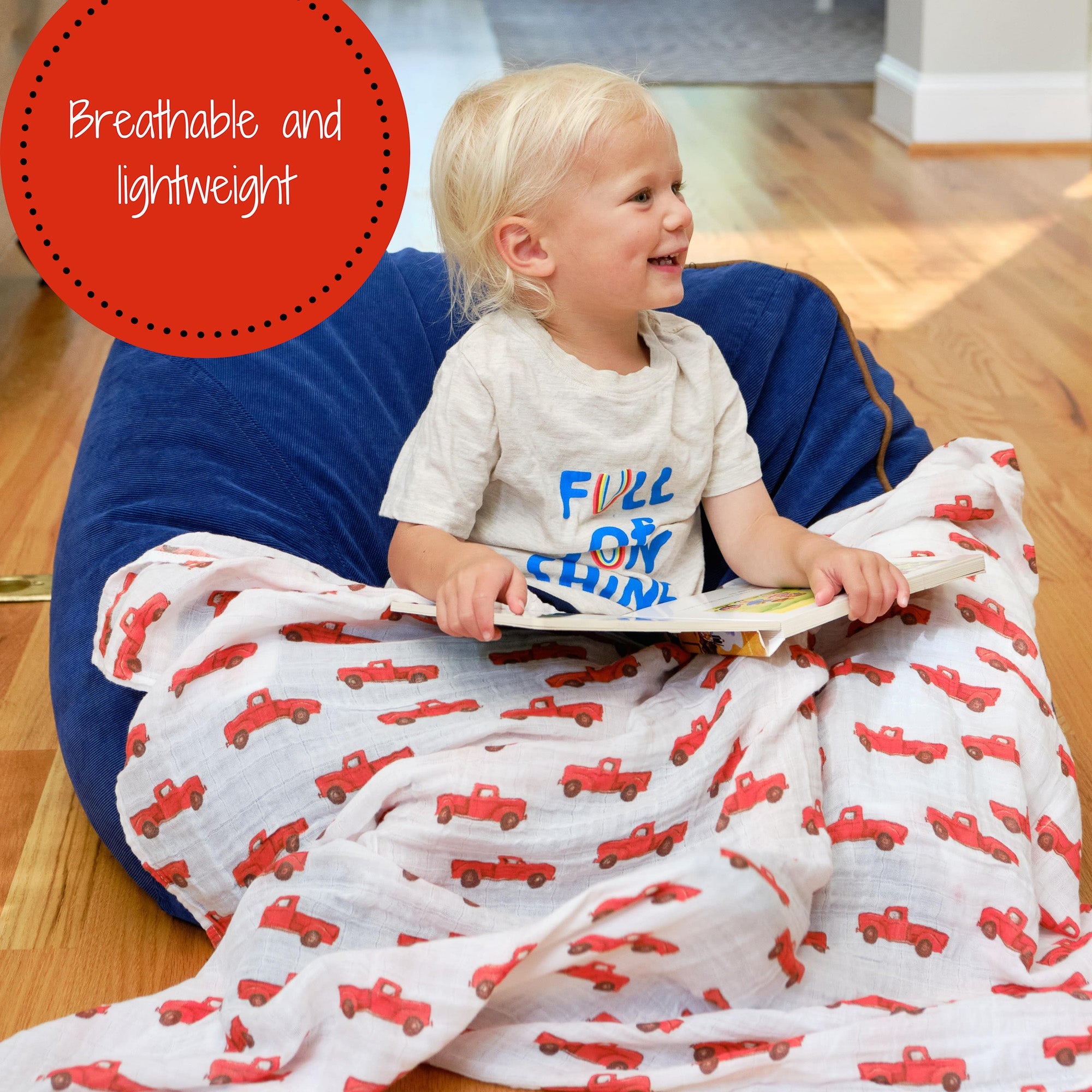 Truckin' On Swaddle Blanket