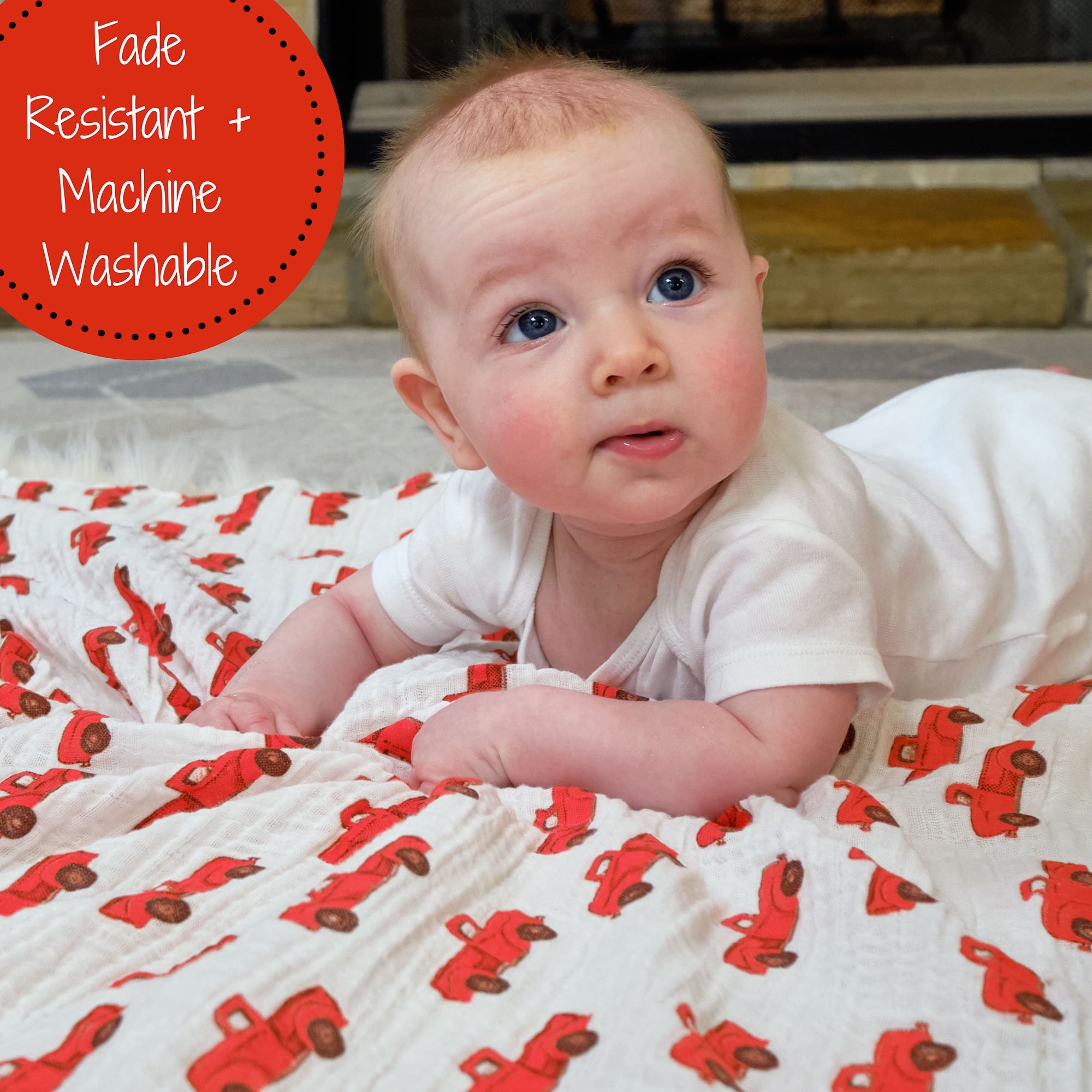 Truckin' On Swaddle Blanket
