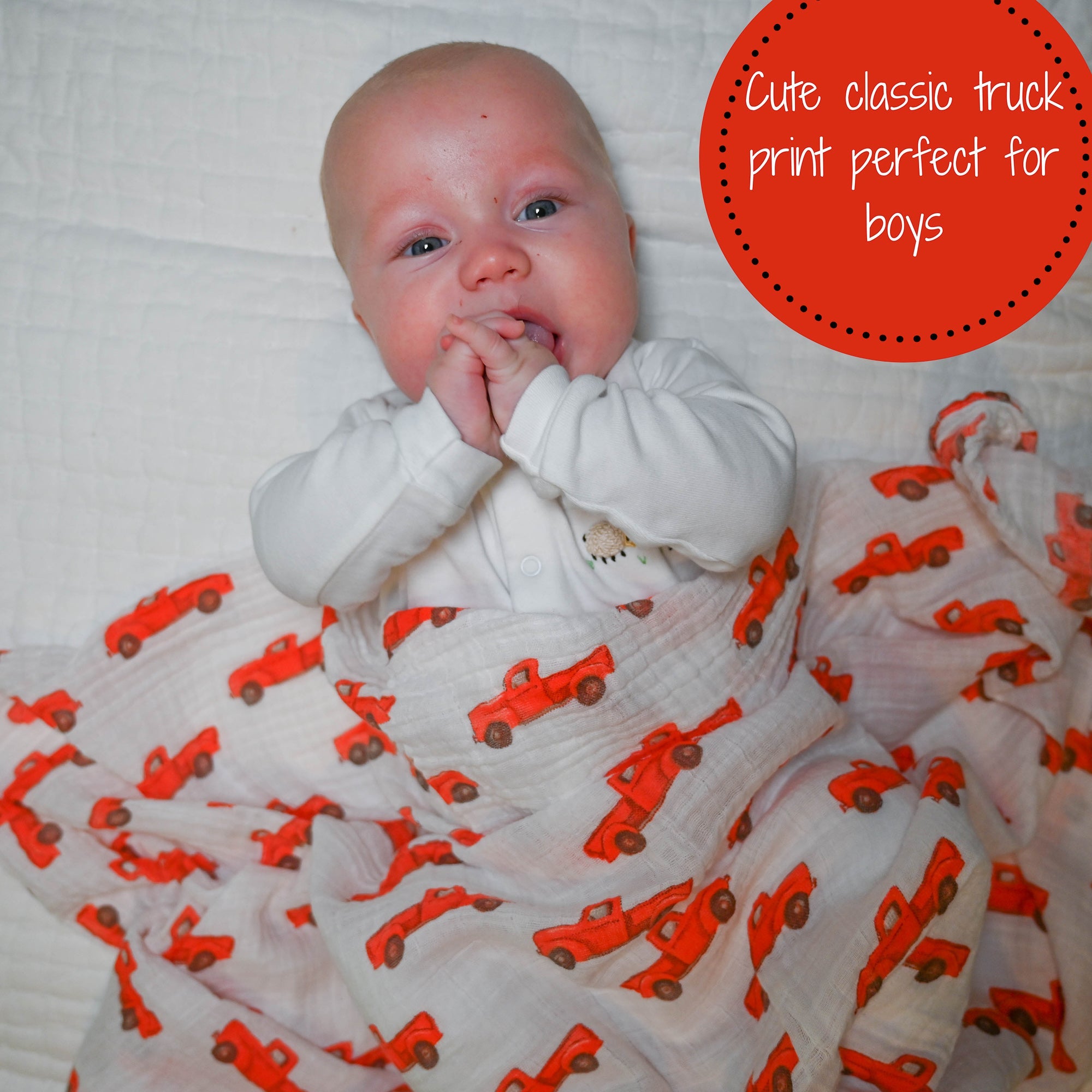 Truckin' On Swaddle Blanket