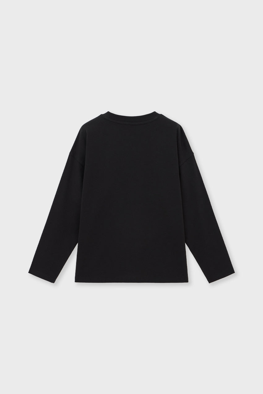 Relaxed Organic Cotton Long Sleeve T-shirt