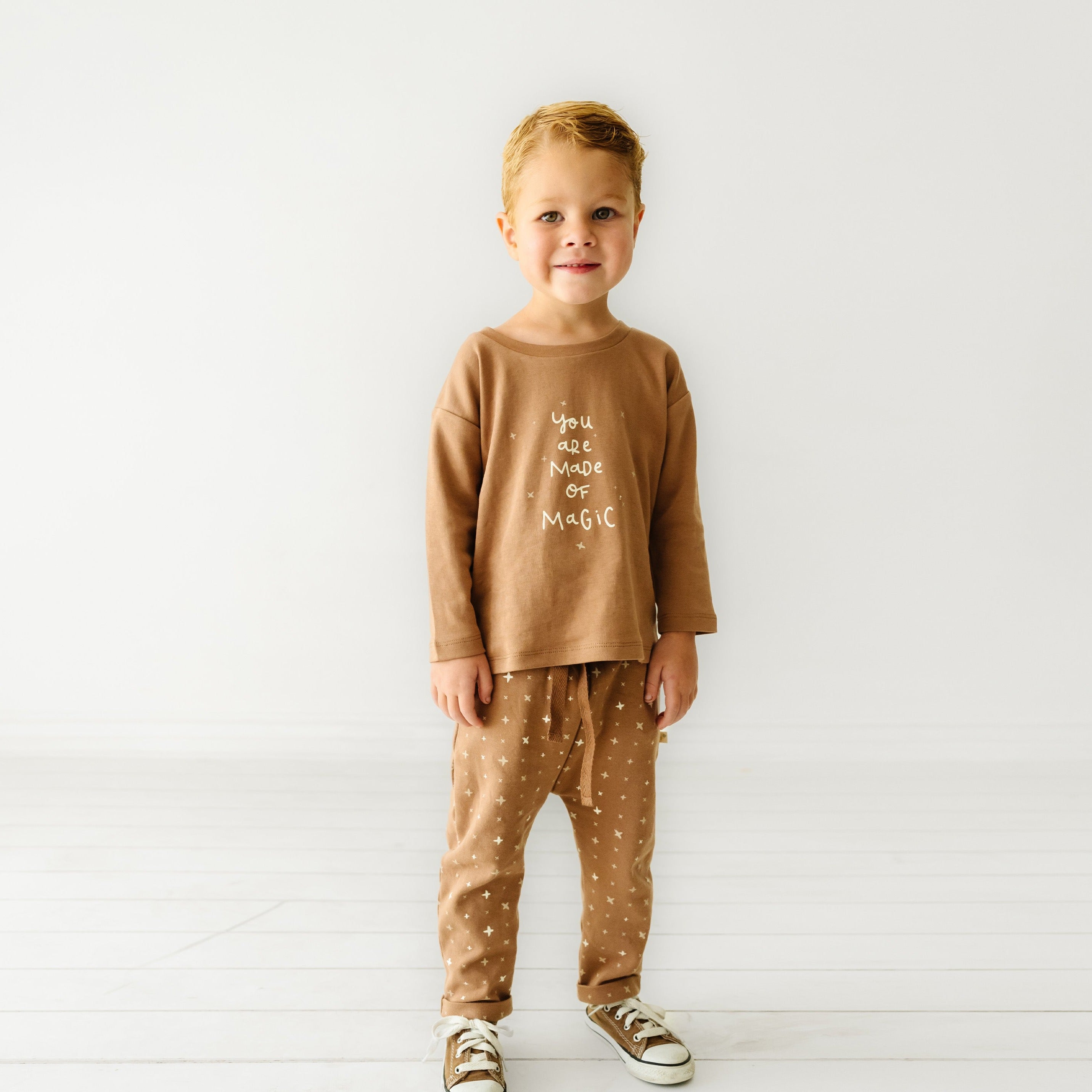 Organic Long Sleeve Tee & Pant Set - Magic