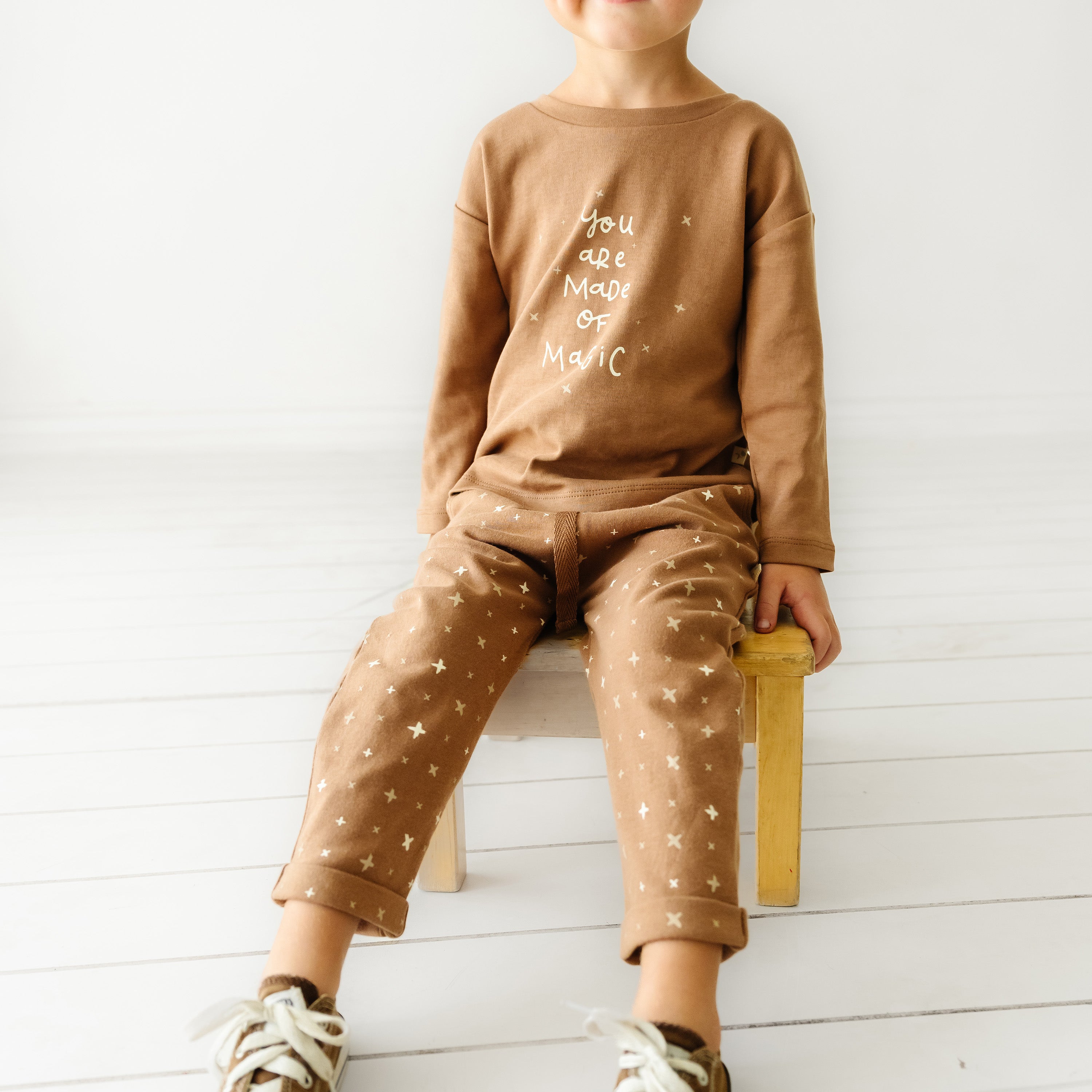 Organic Long Sleeve Tee & Pant Set - Magic