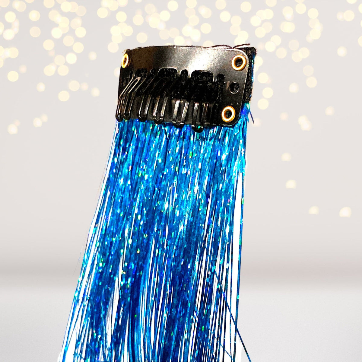 Turquoise Hologram Hair Tinsel Extension