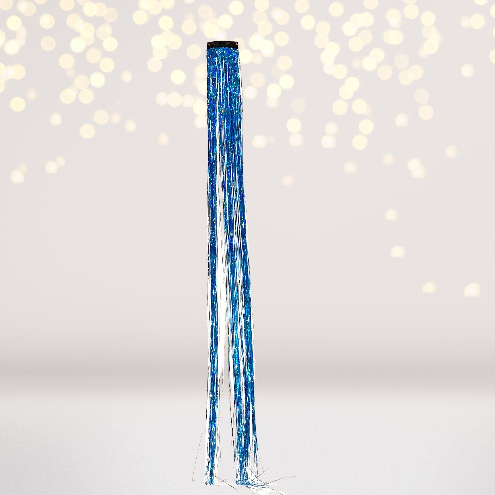 Turquoise Hologram Hair Tinsel Extension