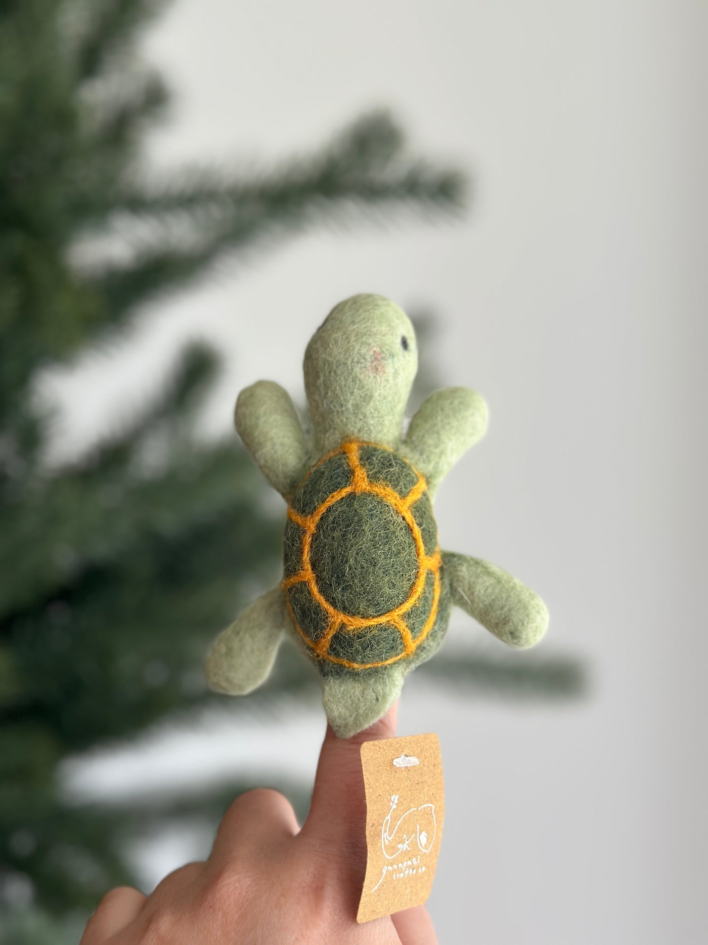 Turtle Finger Puppet