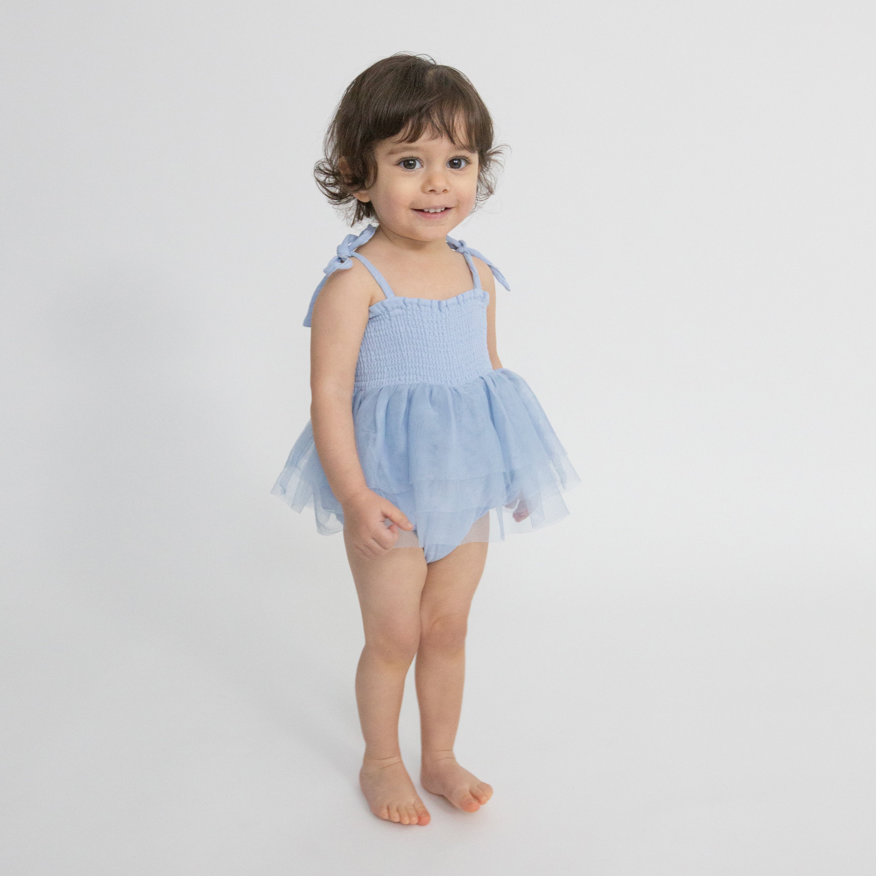 Tutu Bubble - Dusty Blue Solid Muslin