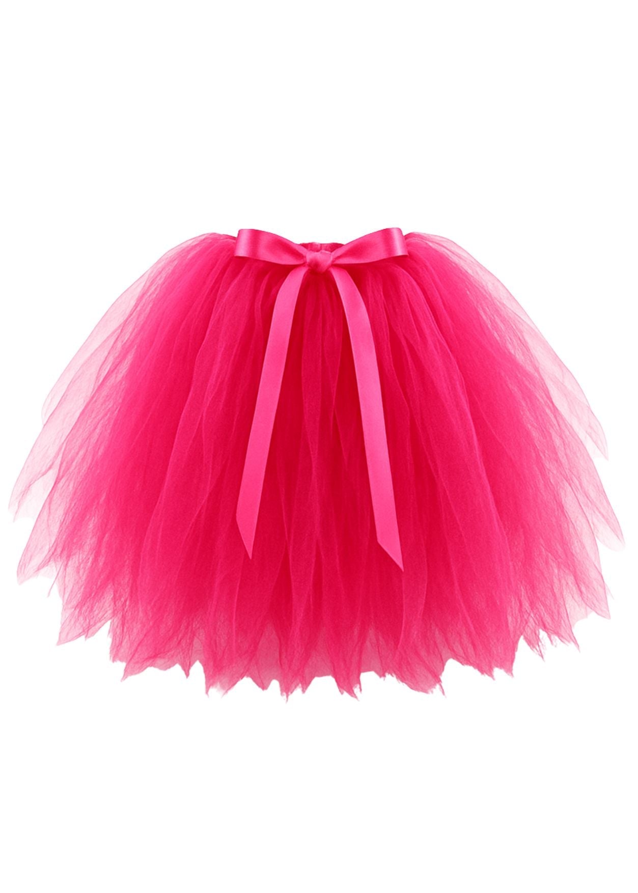 Neon Pink Long Tutu Cover Up For Girls