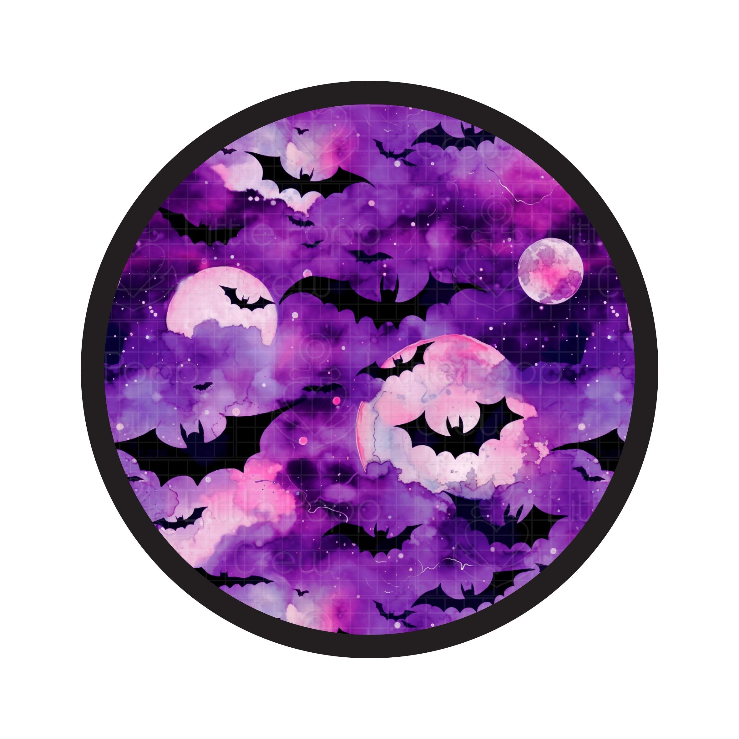 Halloween | Twilight Bats | Bamboo Big Clip On Bow