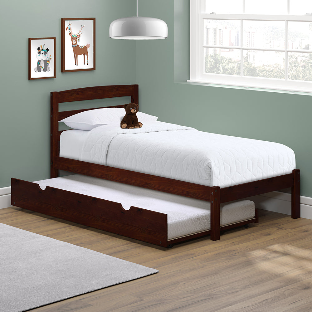 P'kolino Twin Bed with Trundle - Cherry