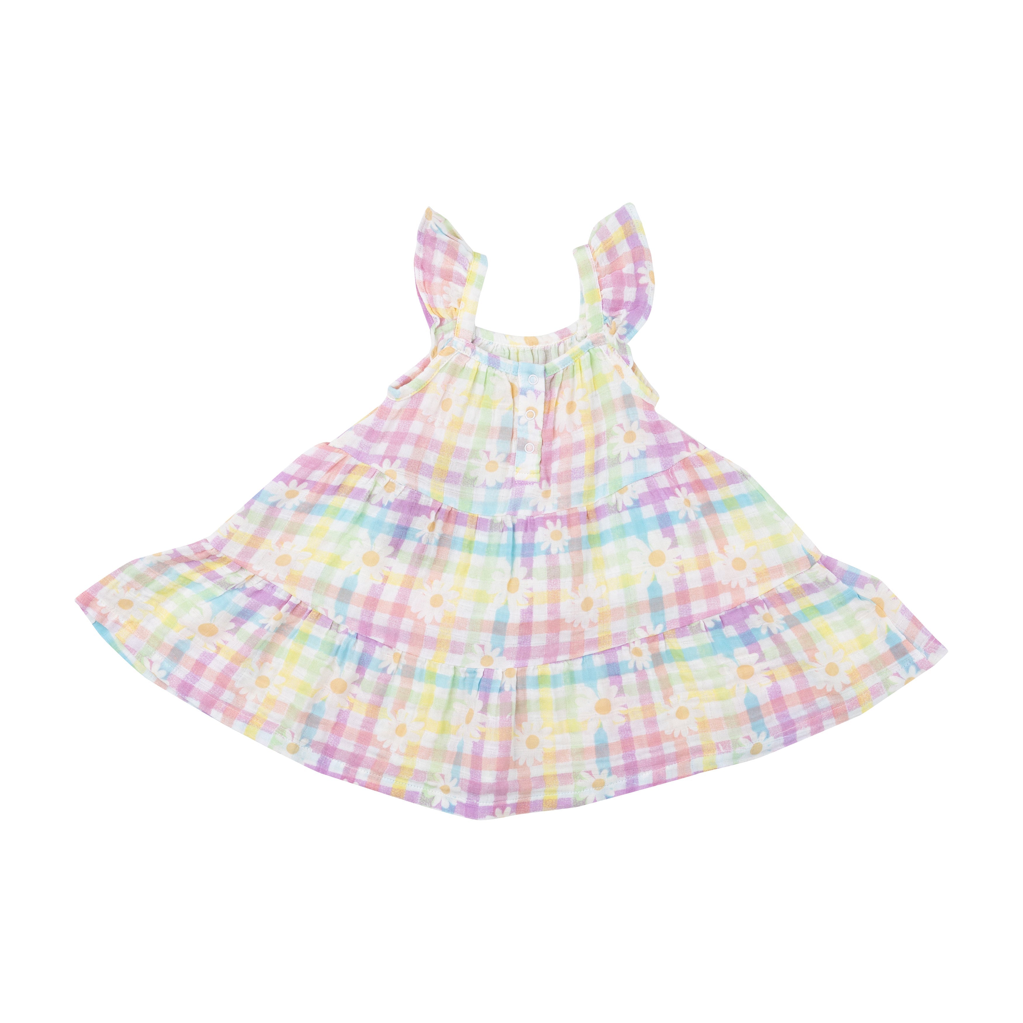 Twirly Dress - Gingham Daisy