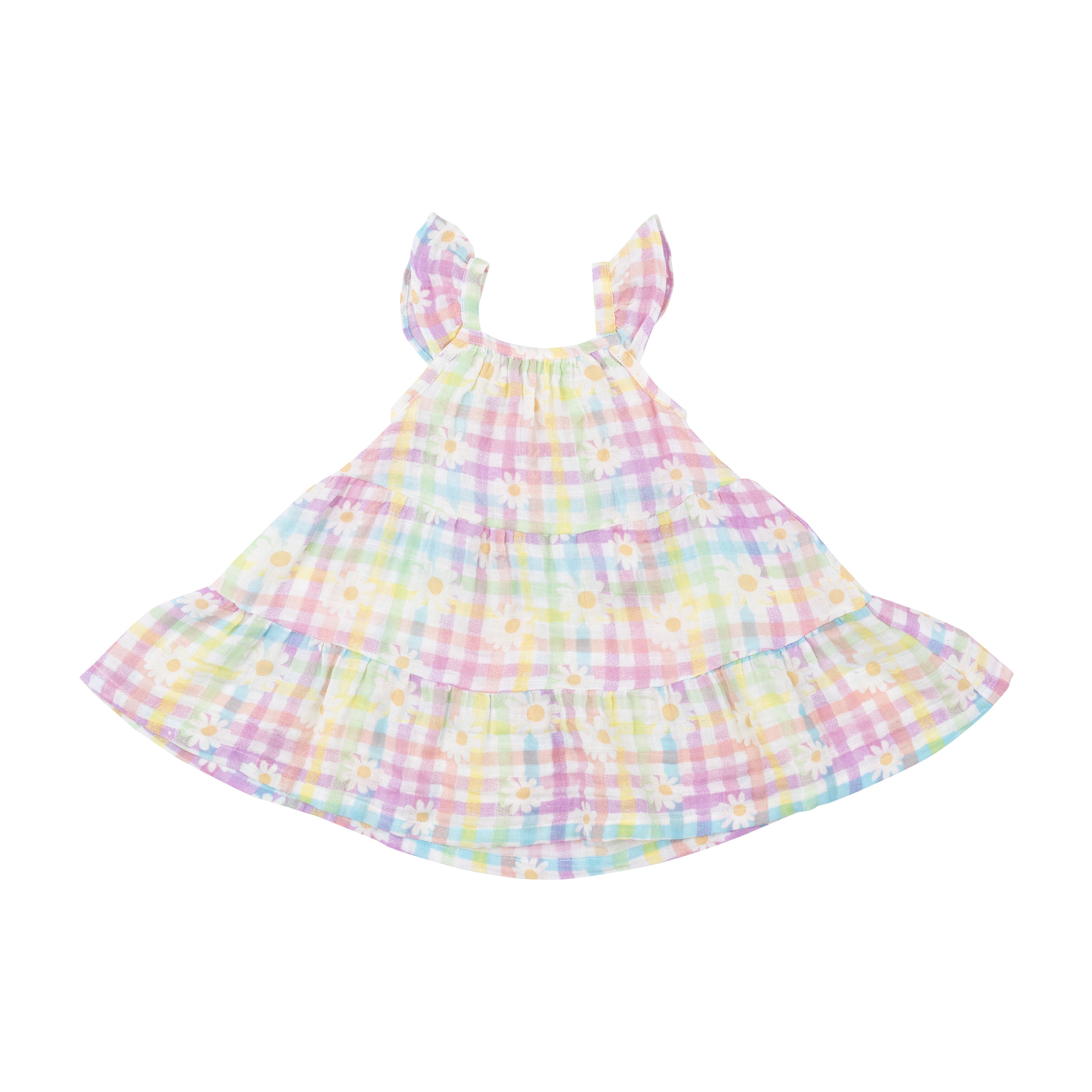 Twirly Dress - Gingham Daisy