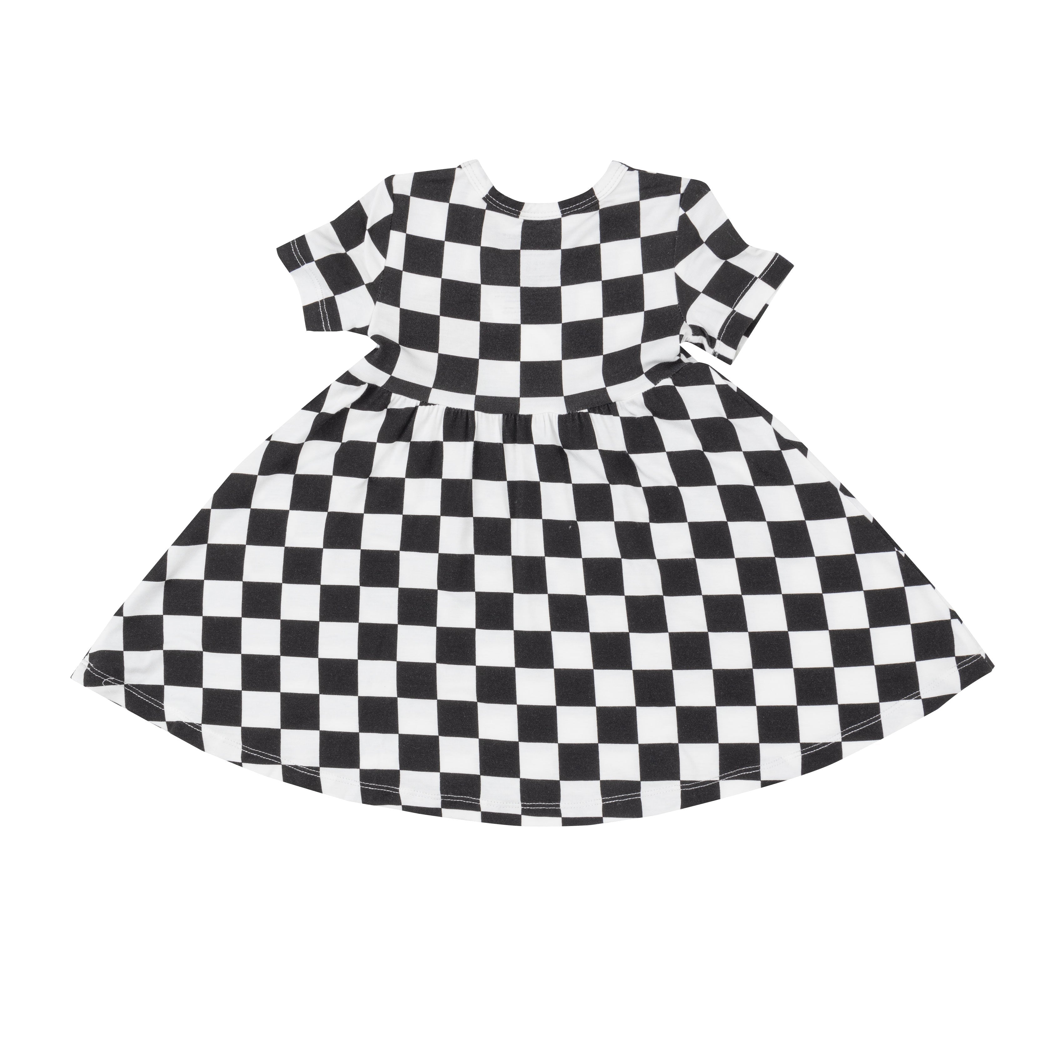 Twirly S/s Dress - Checkerboard