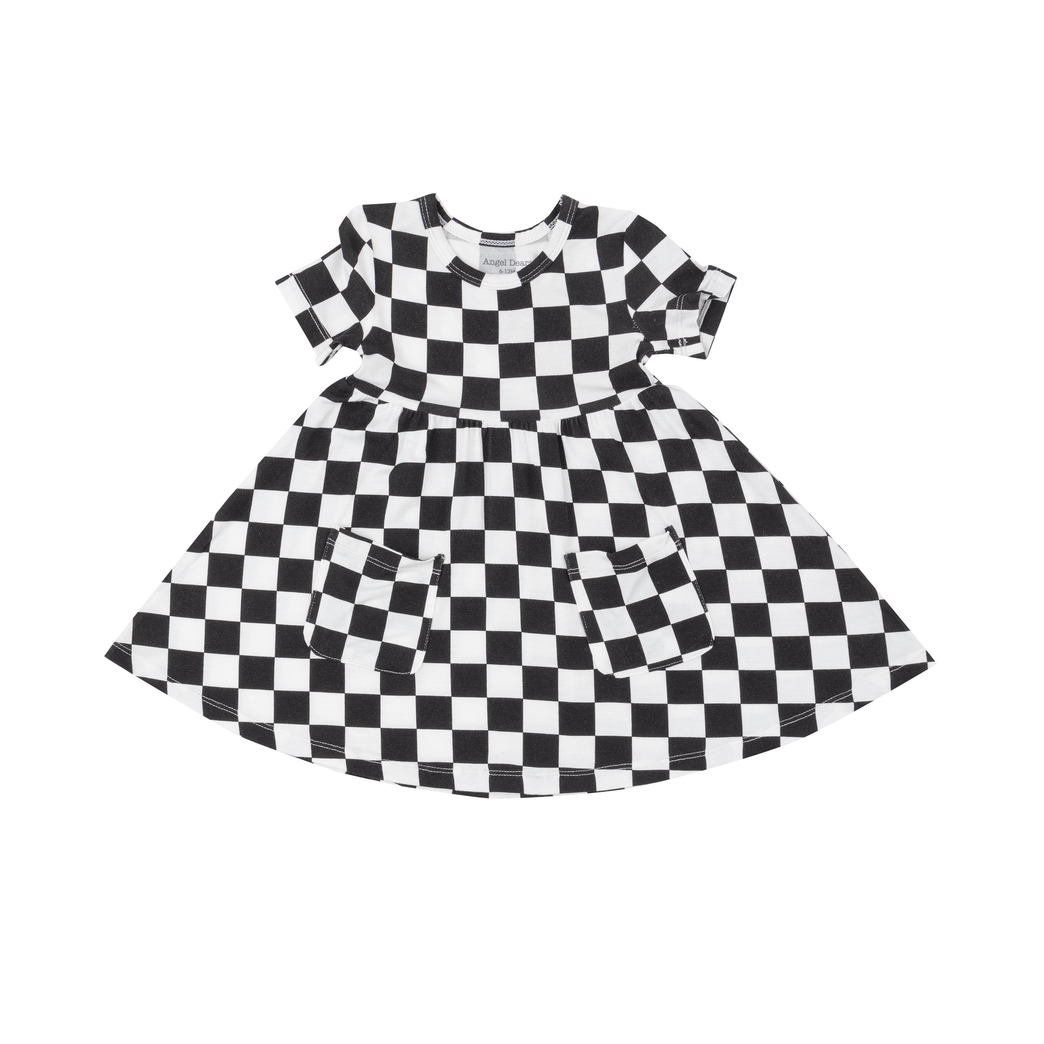 Twirly S/s Dress - Checkerboard