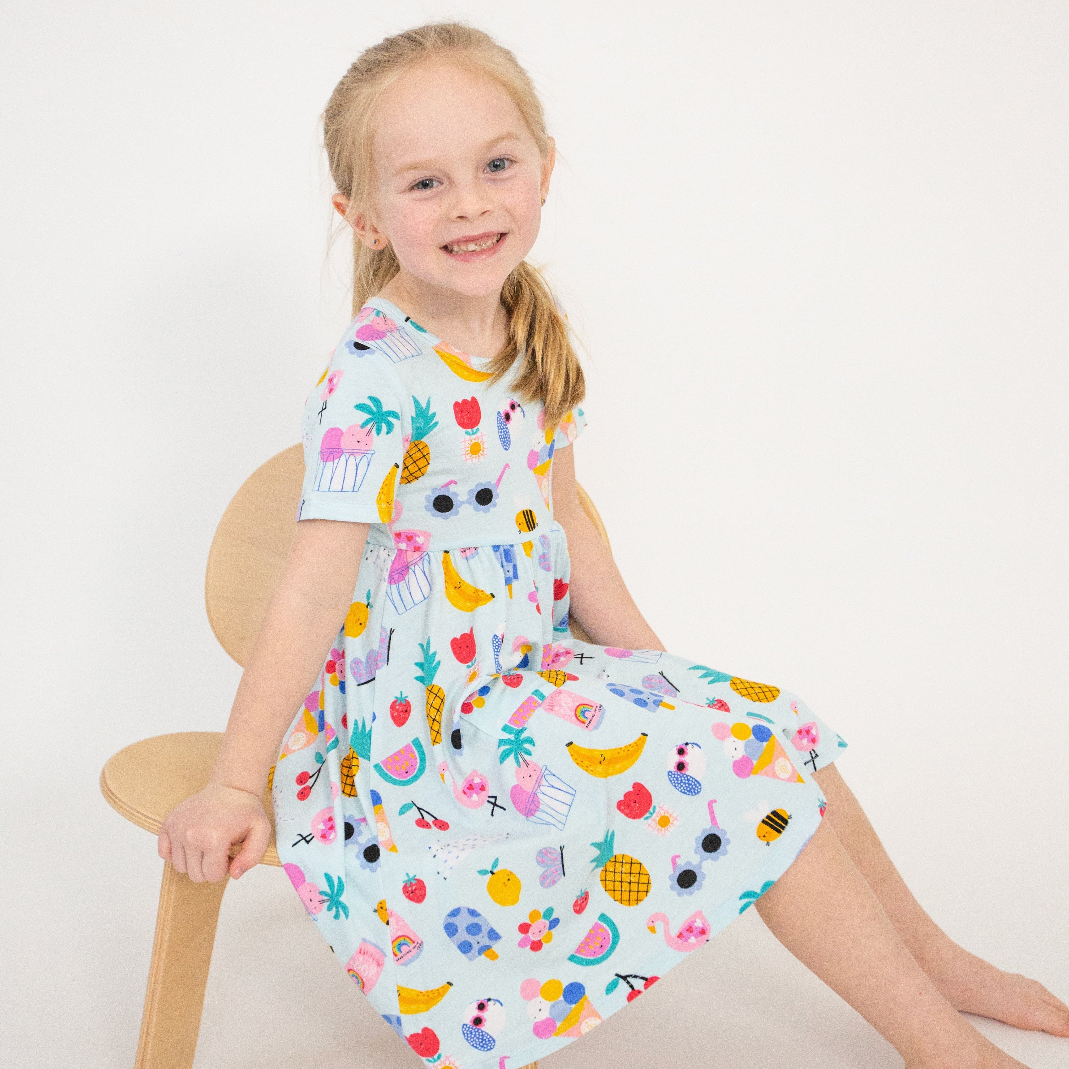 Twirly S/s Dress - Ice Cream Giggles