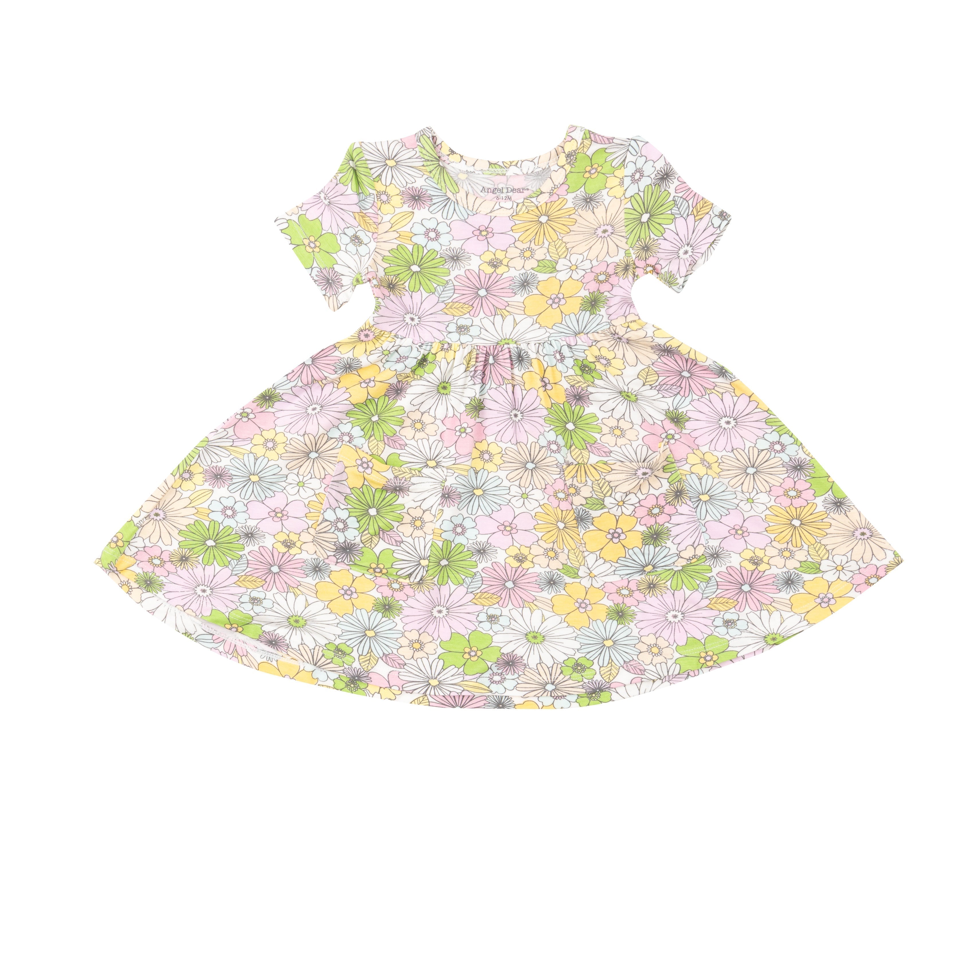 Twirly S/s Dress - Mixed Retro Floral