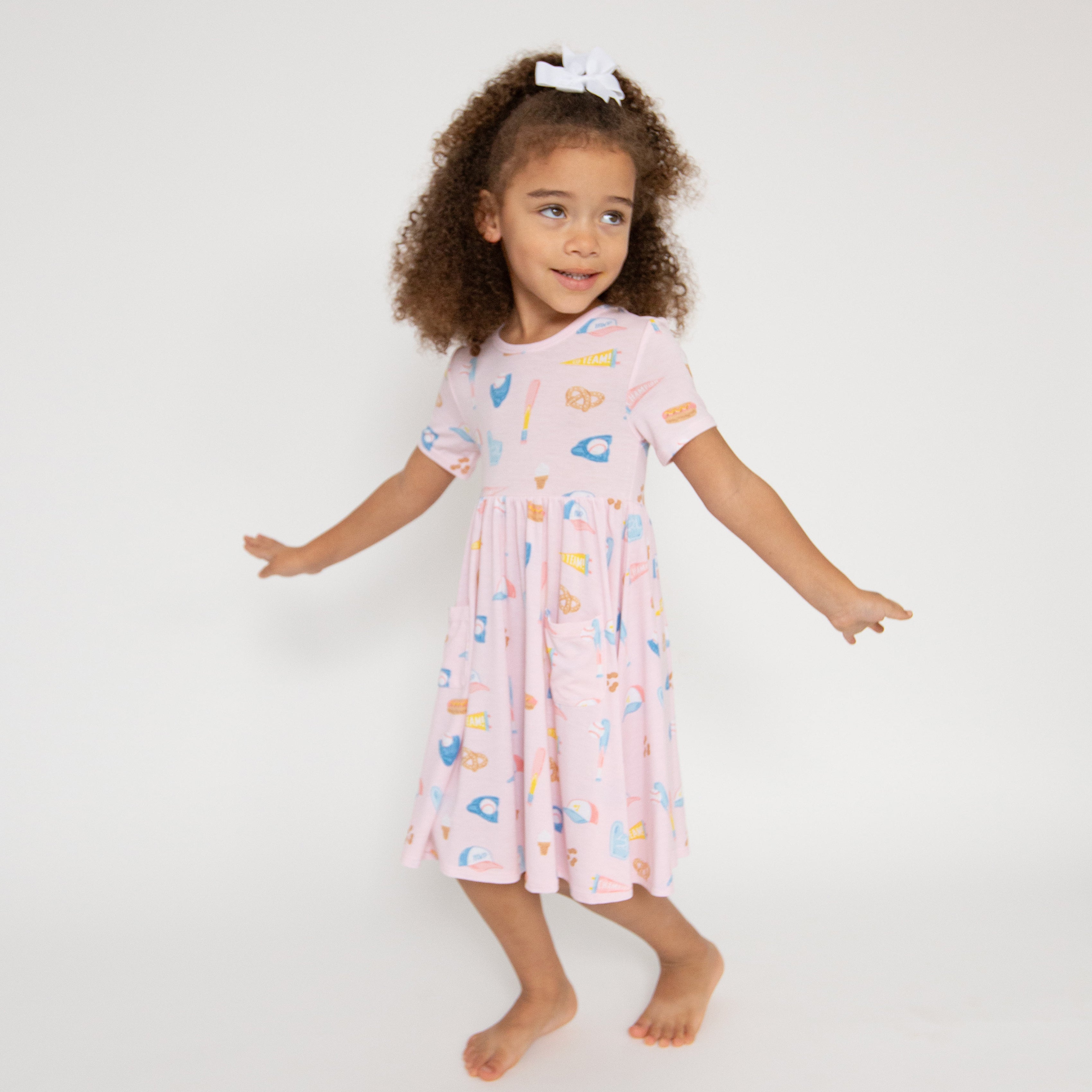 Twirly S/s Dress - Softball