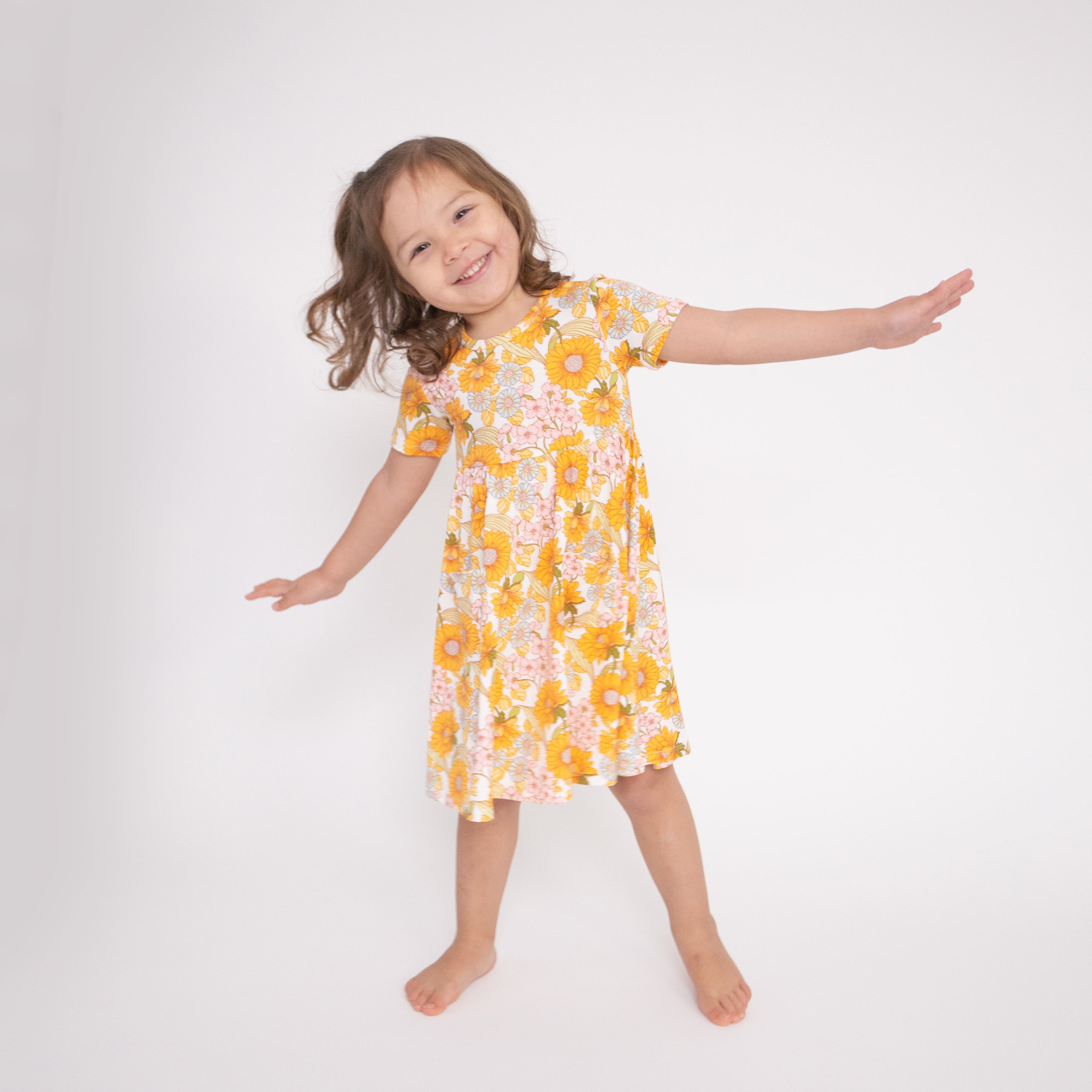 Twirly S/s Dress - Sunflower Child