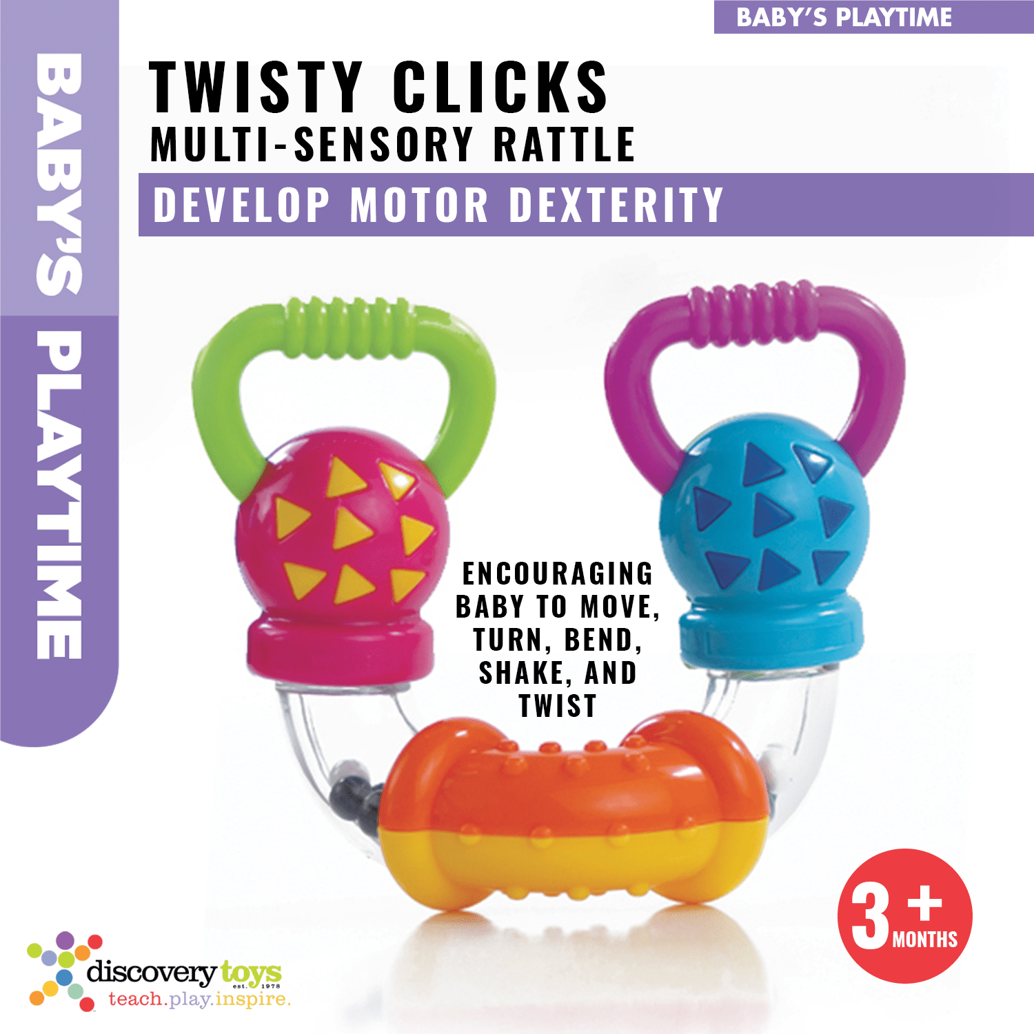 Twisty Clicks Infant Sensory Toy