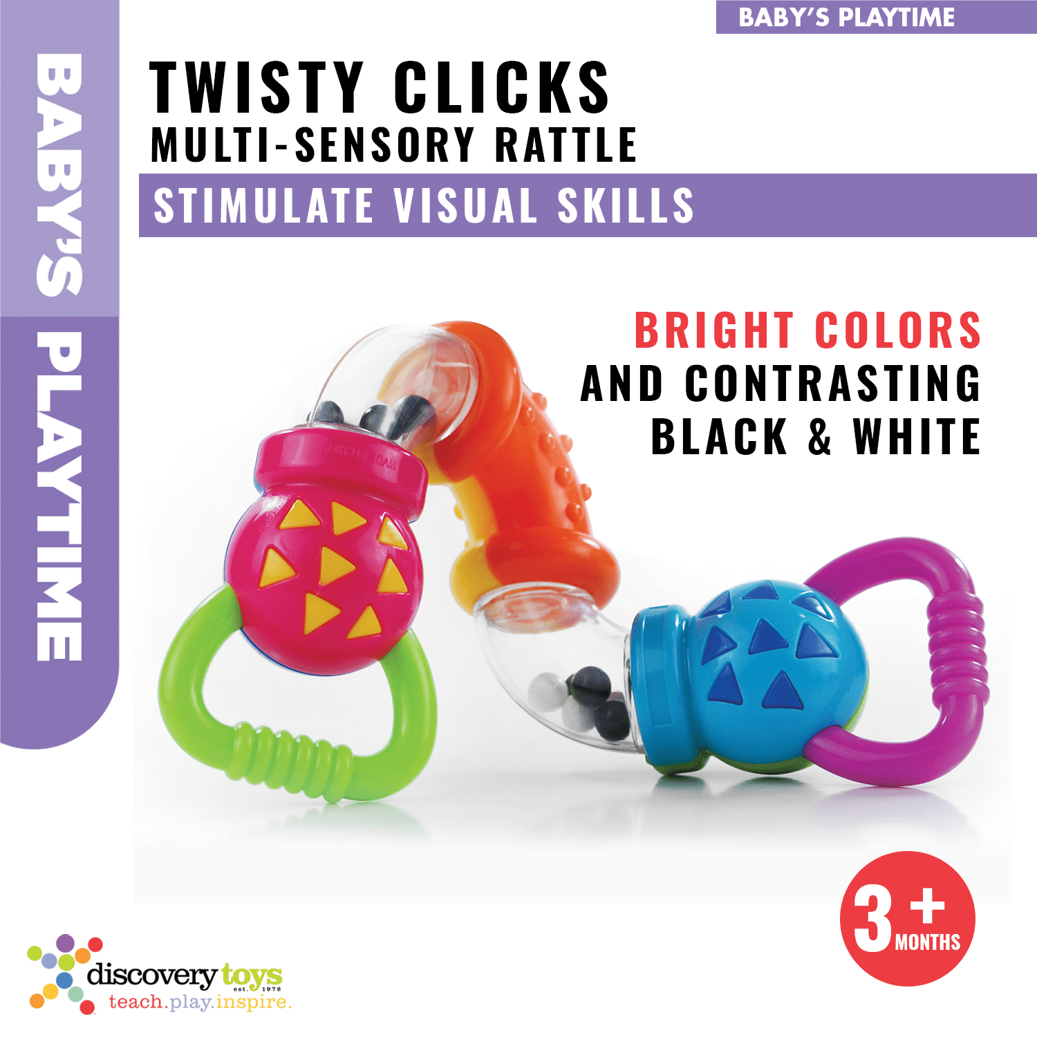 Twisty Clicks Infant Sensory Toy