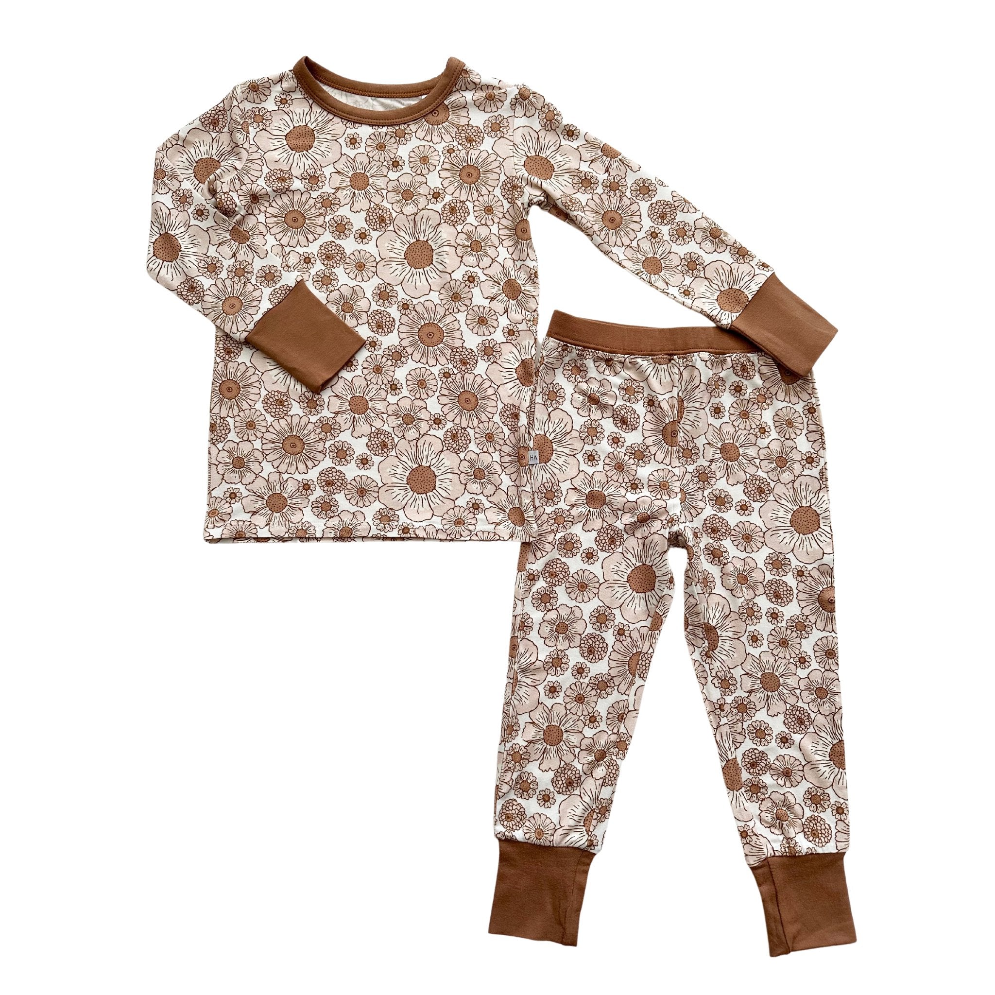 Two-piece Pajama Set - Flower Garden