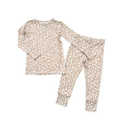 Two-piece Pajama Set - Mocha Ditsy
