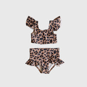 Girl's Two Piece Swimsuit | Leopard