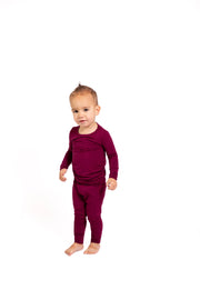 Maroon Bamboo 2-piece Pajamas | Soft & Breathable Sleepwear
