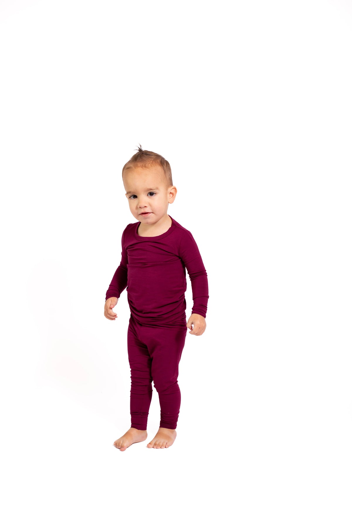 Maroon Bamboo 2-piece Pajamas | Soft & Breathable Sleepwear