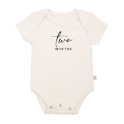 Graphic Bodysuit | Two Months Milestone Charcoal