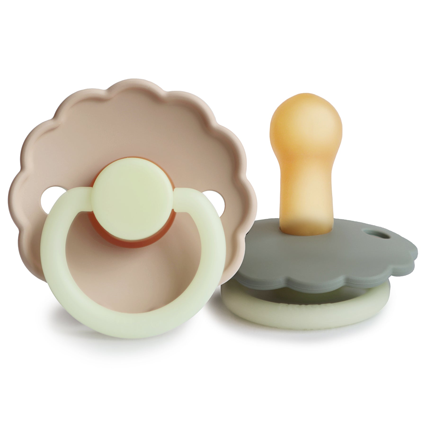 Frigg Daisy Night Natural Rubber Pacifier 2-pack