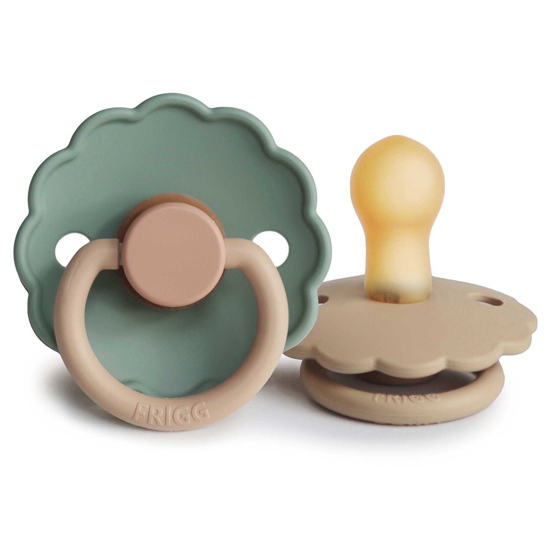 Frigg Daisy Natural Rubber Pacifier 2-pack