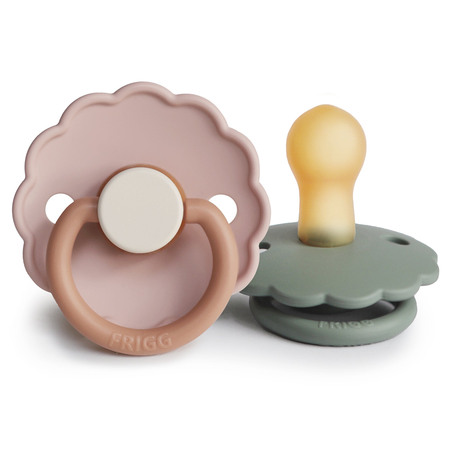 Frigg Daisy Natural Rubber Pacifier 2-pack