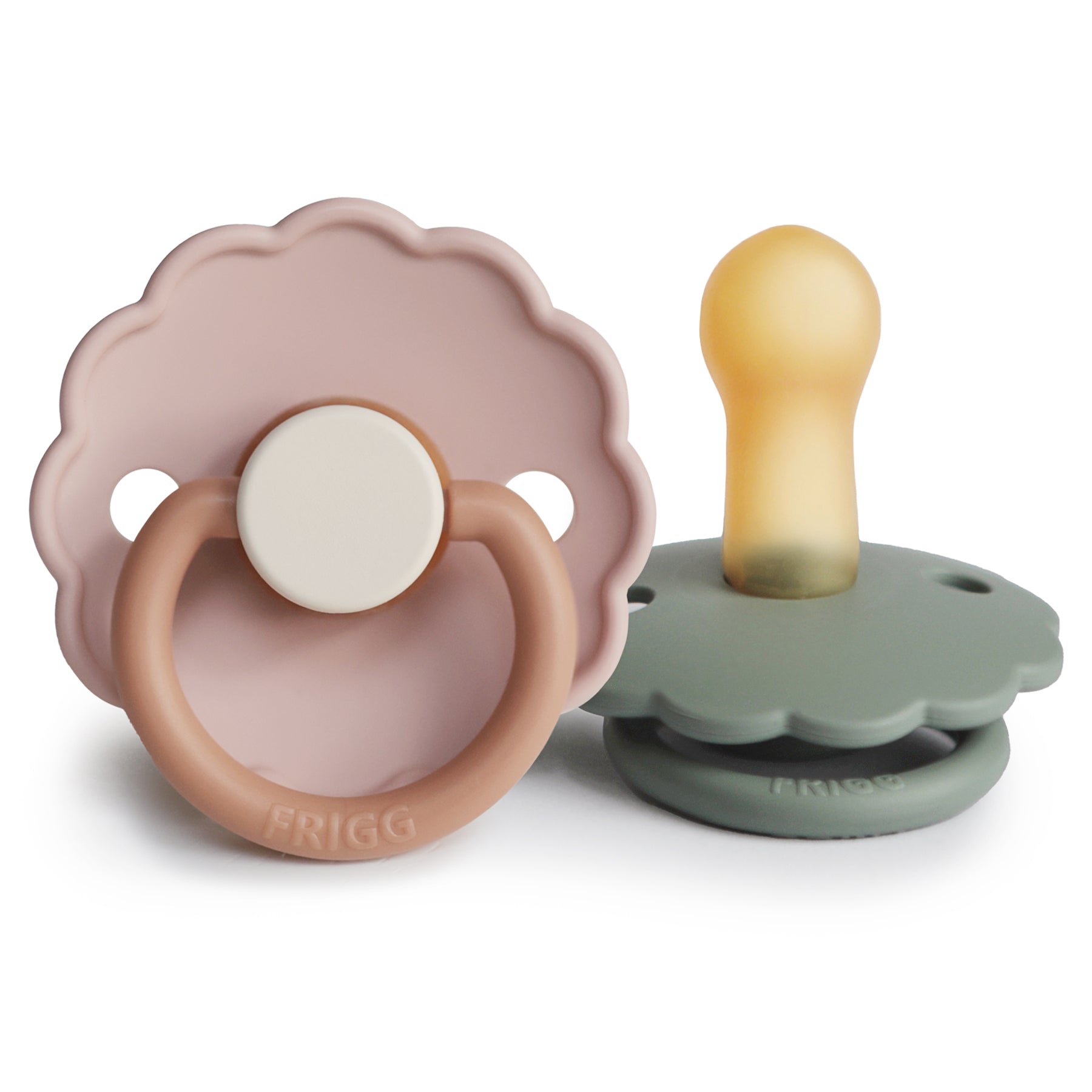 Frigg Daisy Natural Rubber Pacifier 2-pack