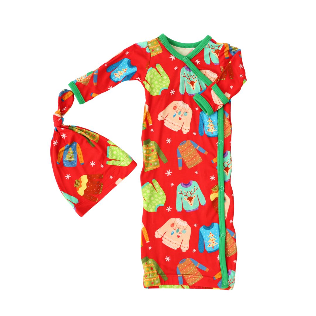 Ugly Sweater Gown & Hat