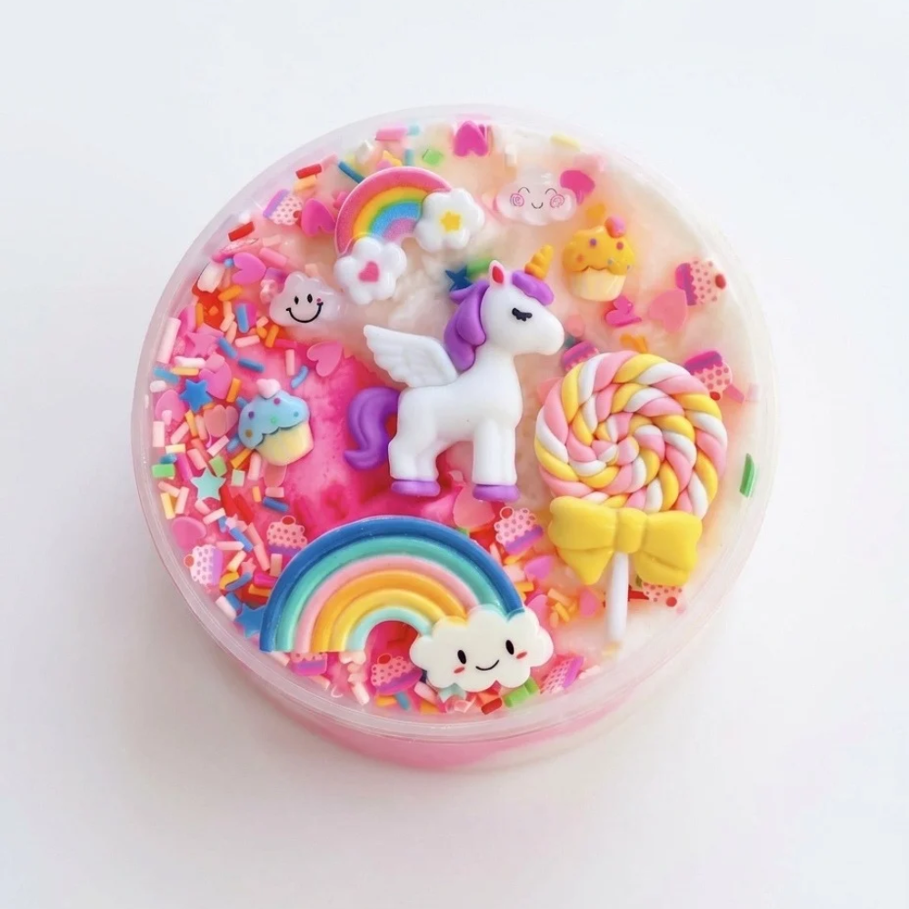Unicorn Cupcake Cloud Slime