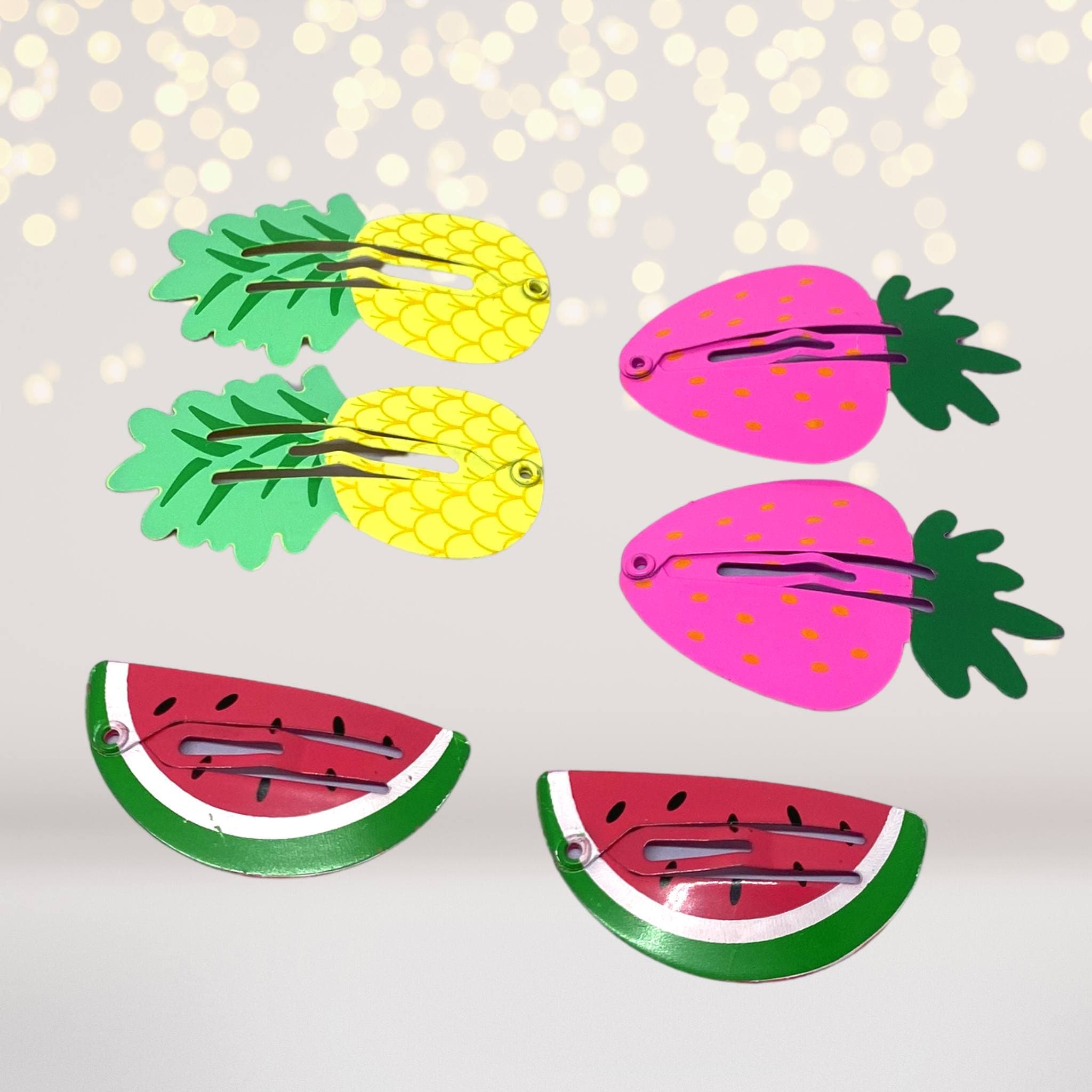 Unicorn Snappy Hair Clip Set, Fruit Snappy Hair Clip Set