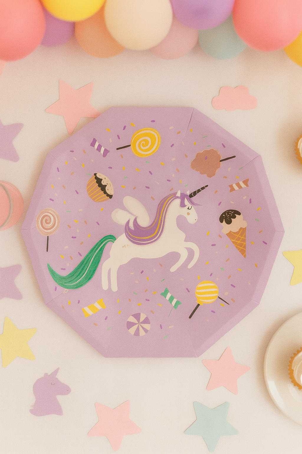 Sweet Unicorn Small Plates (set Of 8)