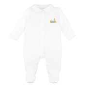 Baby Safari Animals Embroidery Footie | Baby Unisex