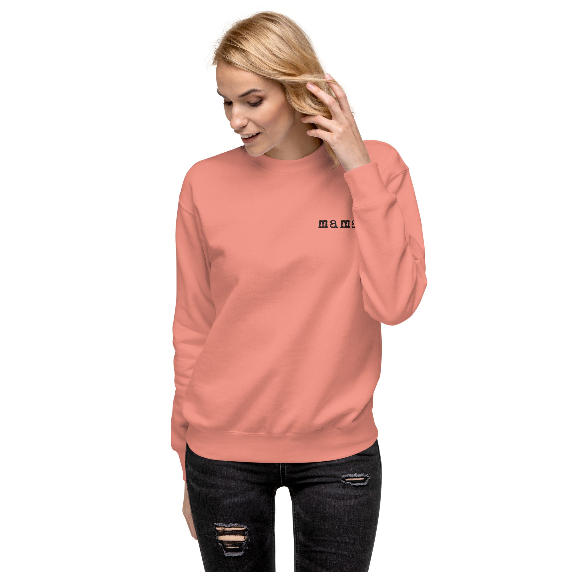 Mama. Embroidered |  Premium Adult Sweatshirt