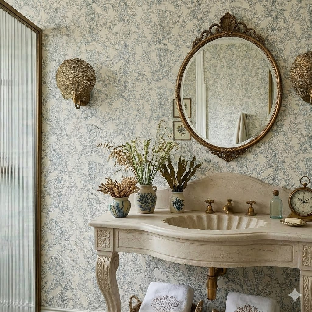 Perla Wallpaper By Naturally Antique