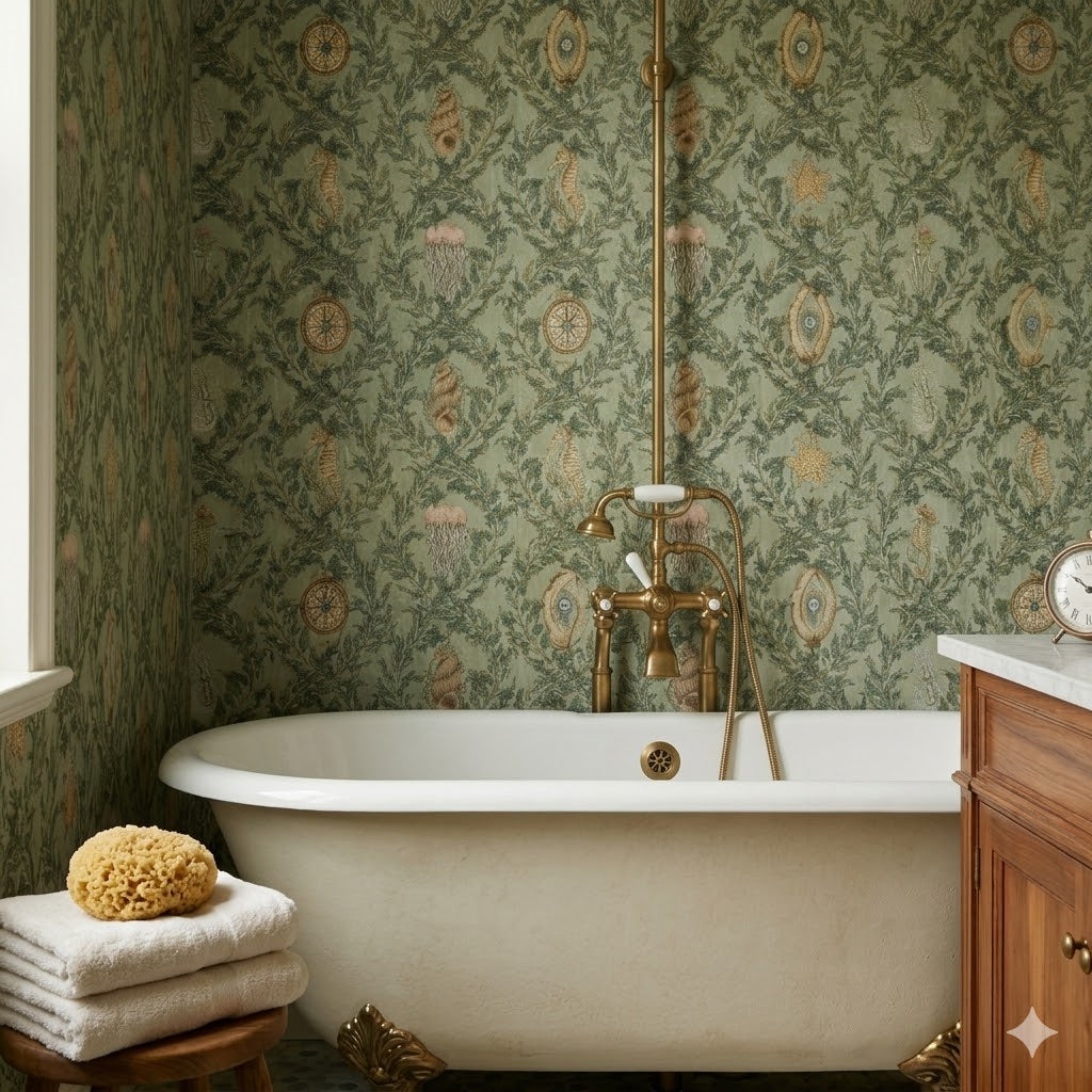 Perla Wallpaper By Naturally Antique