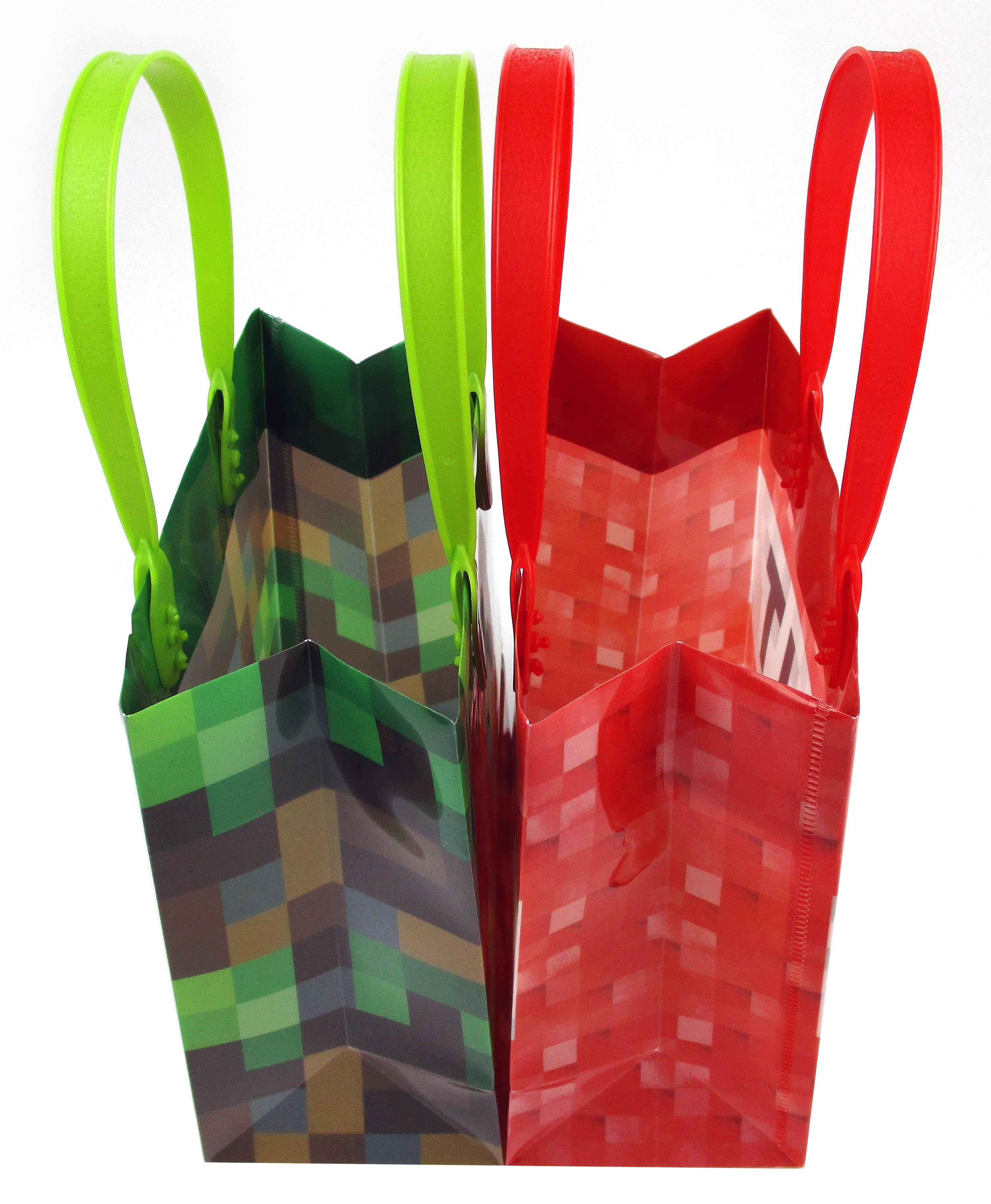 Pixels Miner Themed Party Favor Bags Treat Bags - Set Of 6 Or 12