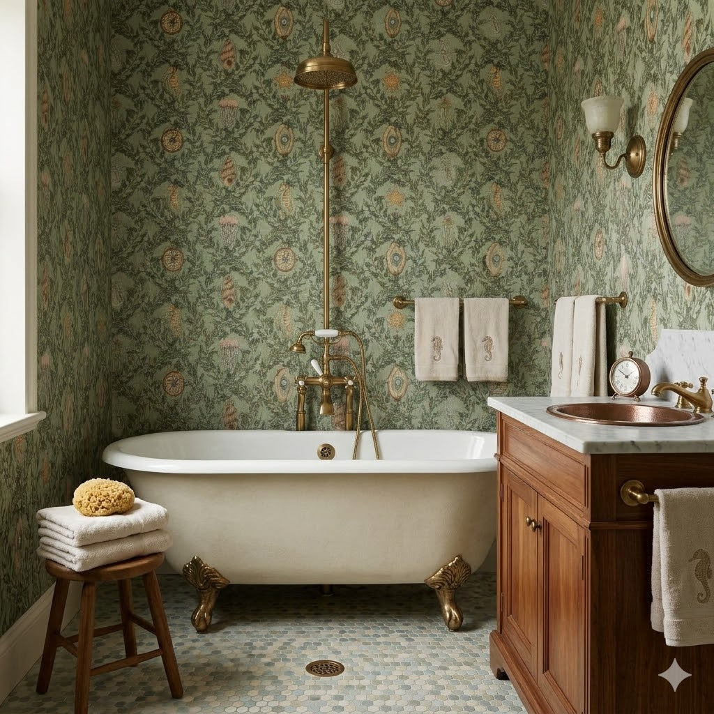 Perla Wallpaper By Naturally Antique