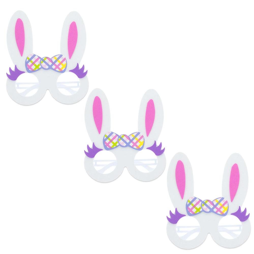 Set Of 3 Easter Bunny Ears Foam Glasses