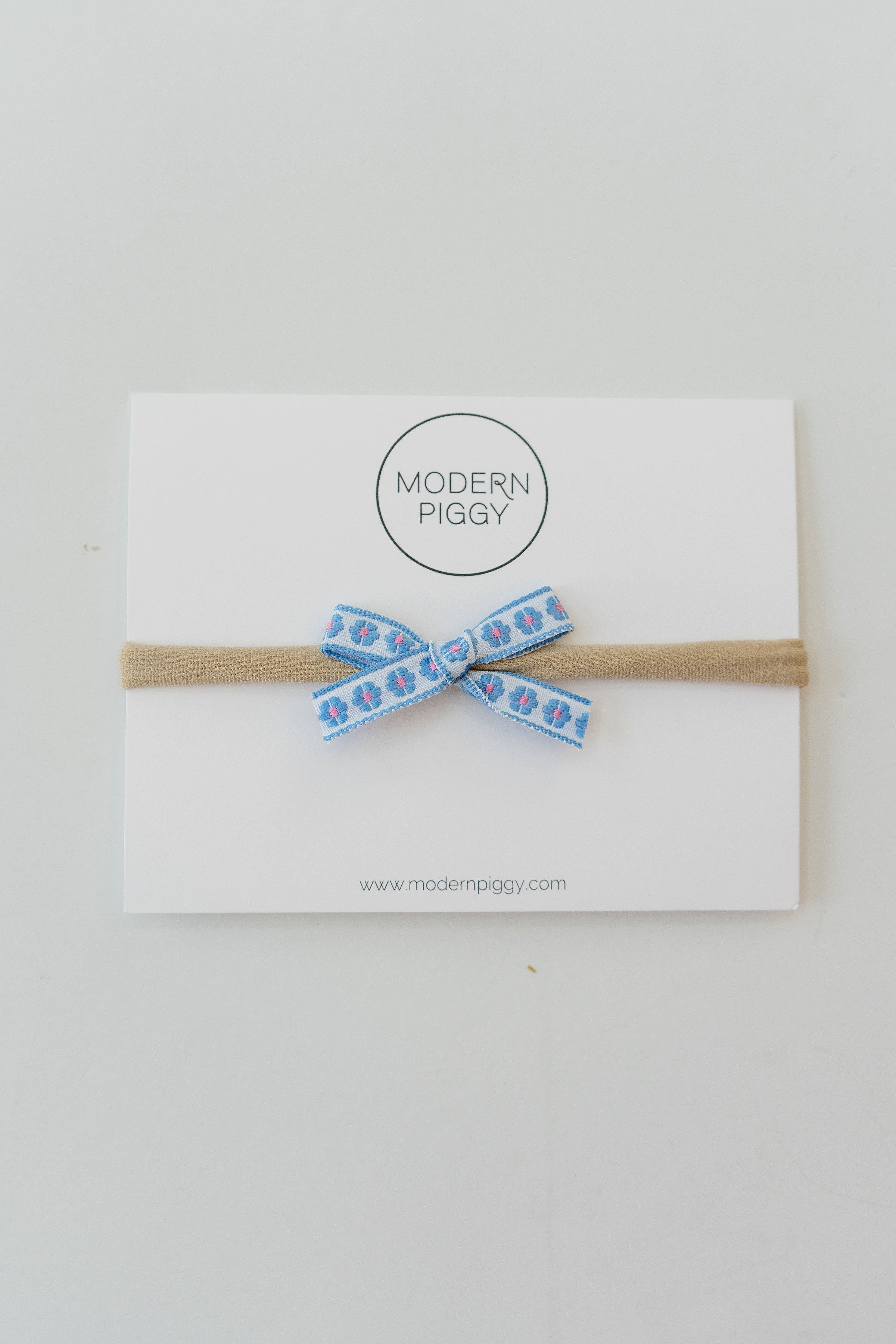 Daisy Chain- Blue  | Ribbon Bow