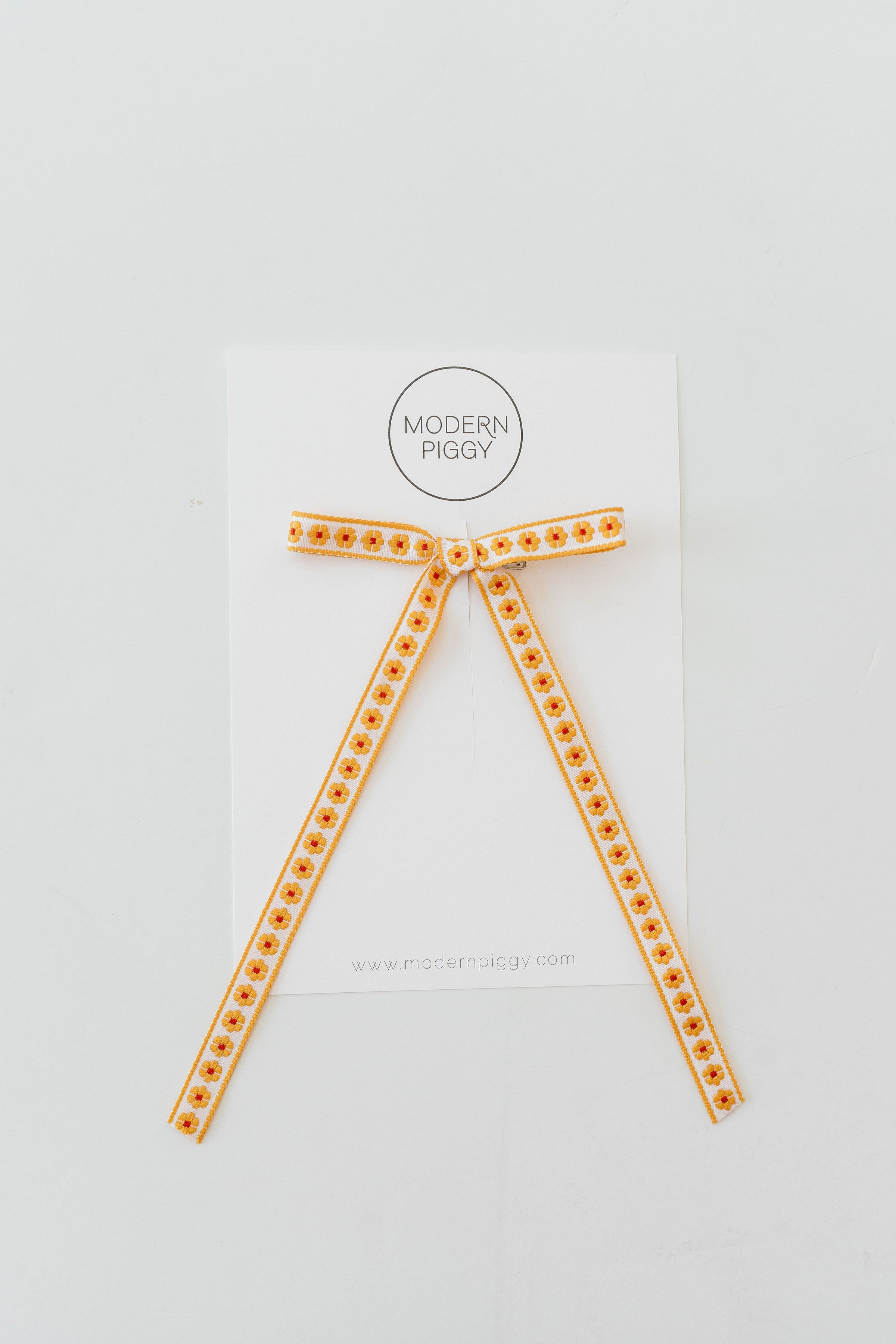 Daisy Chain- Yellow | Statement Ribbon Bow