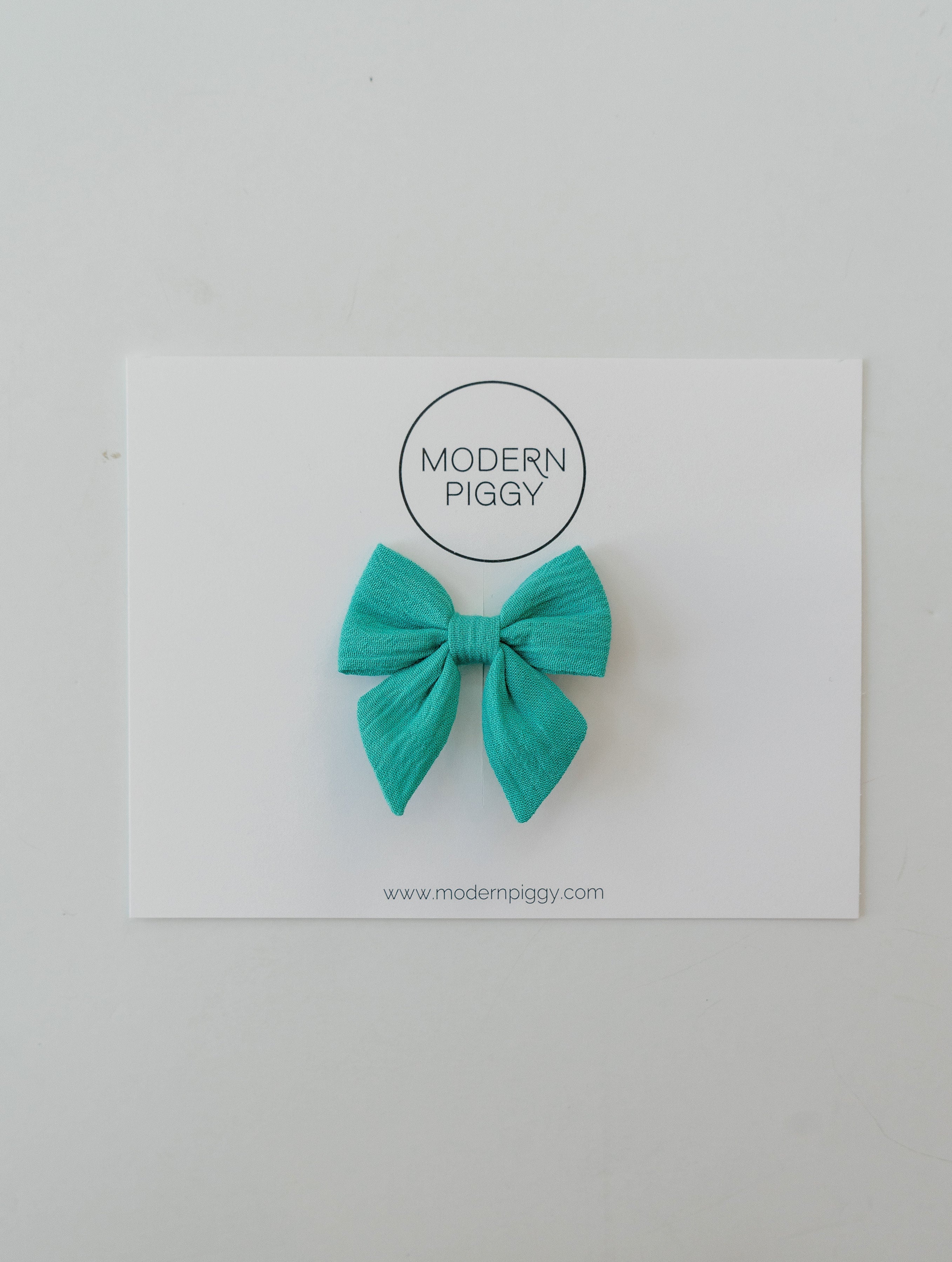 Aqua Tide | Mini Piggy Bow