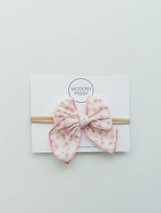 Pink Daisy | Petite Party Bow